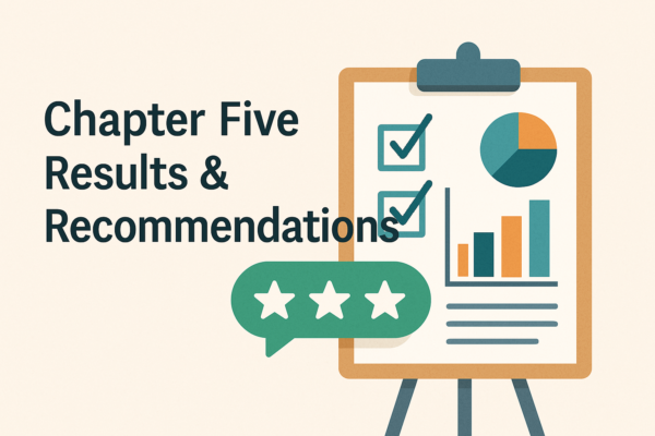 Workshop 8 - Chapter Five – Results & Recommendations